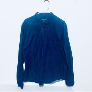 US Polo Denim Chambray Button Up Shirt XL